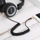 thumbnail image 5 of 1.7 1.7 Metro Cable de extensión de audio 3.5 mm Jack Macho Macho Aux Aux Cable Audio Extender de 3.5 mm Cable Con Primavera Línea de Alquiler de Teléfono Estruceable para La, 5 of 6