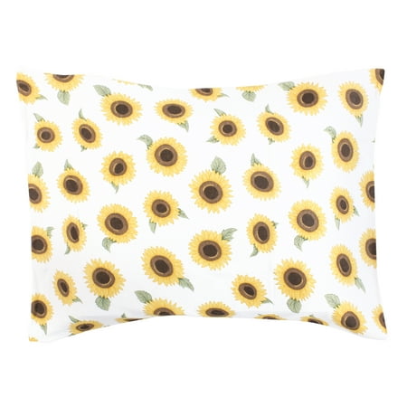 Hudson Baby Infant Girl Cotton Toddler Pillow Case Sunflower One Size