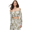 thumbnail image 2 of LTB Jeans Women's Floral Cropped Blouse | XL - MULTICOLOR, 2 of 7
