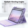 thumbnail image 4 of Funda con teclado Fintie para iPad 11" 10,9" con retroiluminación morada, 4 of 9