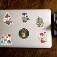 thumbnail image 4 of Mushroom Stickers for Water Bottles Laptop HydroFlasks,50PCS Aesthetic Flower Decals Decoration for Computer, 4 of 5