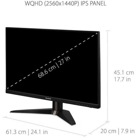 ViewSonic - 27 LCD Monitor (DisplayPort HDMI) - Black