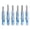 Blue, variant on YAHHU 6Pcs Lighted Arrow Nocks High Visibility High Light Transmittance Water Proof 6.2mm / 0.24 inches LED Lighted Nocks for Archery Red