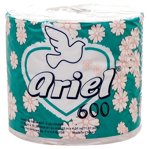 New 338362 Ariel Bath Tissue 600 2Ply W / Bird Blue (48Pack