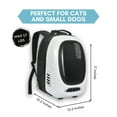 thumbnail image 4 of INSTACHEW Trekpod Smart Pet Carrier Backpack for Cats, Small Dogs and Puppies upto17 lbs, Intelligent Temperature Control, App- Enabled with 5V USB Portable Outlet, Hiking & Outdoor Use (White), 4 of 9