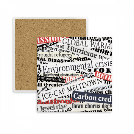

Magazine Veins Pattern Background Square Coaster Cup Mat Mug Subplate Holder Insulation Stone