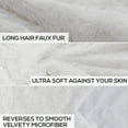 thumbnail image 2 of Cheer Collection Soft and Furry Long Shaggy Hair Throw Blanket, 2 of 5