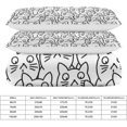 thumbnail image 2 of HAHDAXIA Cat Repeat Bedding Solid Comforter Set for All Seasons,3 Pieces(1 Comforter+2 Pillowcases),Soft Microfiber Bedding Set Twin(86"x70"), 2 of 7