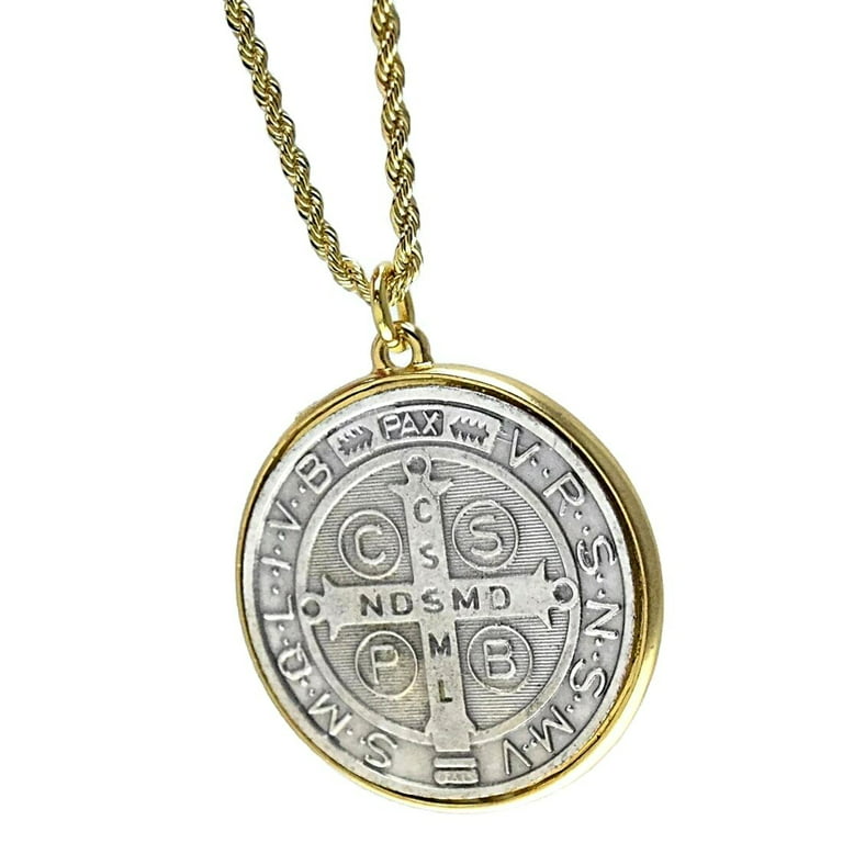 10-40pcs Saint Benedict Medallion Pendant Charms Jesus Cross Catholic San  Benito Charm for DIY Necklace Making Accessories Craft