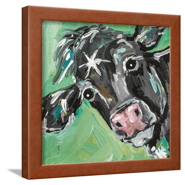 Black Cow Framed Print Wall Art By Molly Susan Walmart Com Walmart Com