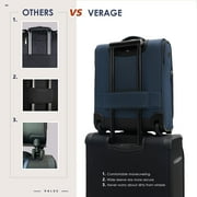 VERAGE Underseat Carry on Luggage with Wheels & USB Port, Bag for Airlines, Lightweight Suitcase for Men Women, Pilots and Crew, Navy (16-Inch)