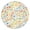 Pioneer Flower Floral-2, variant on Pioneer Flower Floral Print Pattern Round Fitted Tablecloth with Elastic Edge,Dining Table Cover Waterproof,Outdoor Round Tablecloth for Camping,Dining,Indoor and Outdoor