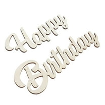 MERRYHAPY Khaki Wooden Wall Plaque, Simple and Stylish Birthday Party Decoration