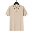 thumbnail image 5 of Awdenio Men Shirts Short Sleeve Button Down Shirts Classic Stripe Golf Collared Work Shirts, 5 of 9