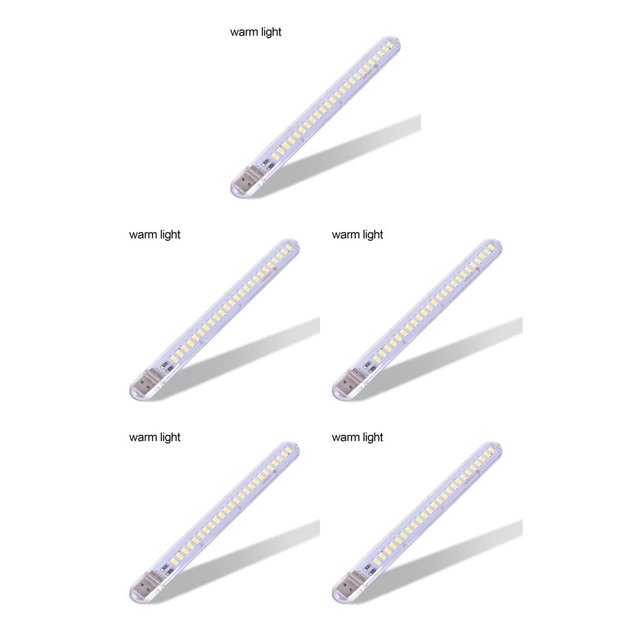 Yuarrent Luz de noche portátil 24 LED reutilizable USB alimentado lámpara de noche hogar dormitorio lectura herramienta de iluminación luces Type2 NO2