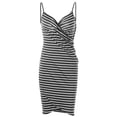 thumbnail image 2 of Qmyliery Women Plus Size Swimsuit Cover-up, Stripe Sexy Backless Dress, Spaghetti Strap Beach Wrap Dress, 2 of 3