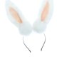 thumbnail image 4 of Diadema con orejas de conejo de peluche, bonita diadema para el pelo para juegos de rol, fiestas, cumpleaños, 4 of 9