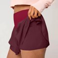 thumbnail image 5 of Bzhegqhd Women's Fashion Casual Flounce Shorts Solid Fold Shorts, 5 of 8