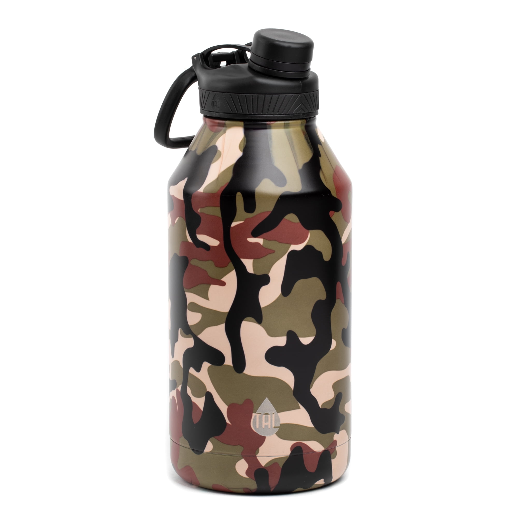 TAL Stainless Steel Ranger Tumbler Water Bottle 64 fl oz, Green Camo