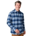 thumbnail image 2 of Free Country Men's Easywear Flannel Shirt Navy Plaid XXL, 2 of 6