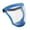 Blue, variant on Transparent Visor - Adjustable Full-Face Protective Shield - Durable Plastic Safety Mask - Heat & Impact Resistant for Work, Kitchen, and Outdoor Use with Easy Drawstring Closure(Brown)