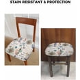 thumbnail image 6 of 6 Packs Nautical Anchor Seat Covers for Dining Chairs,Stretch Fitted Chair Seat Protectors Decorative Office Computer Desk Chair Cushion Removable Slipcovers,Coastal Beach Seahorse Sailboat Off White, 6 of 6
