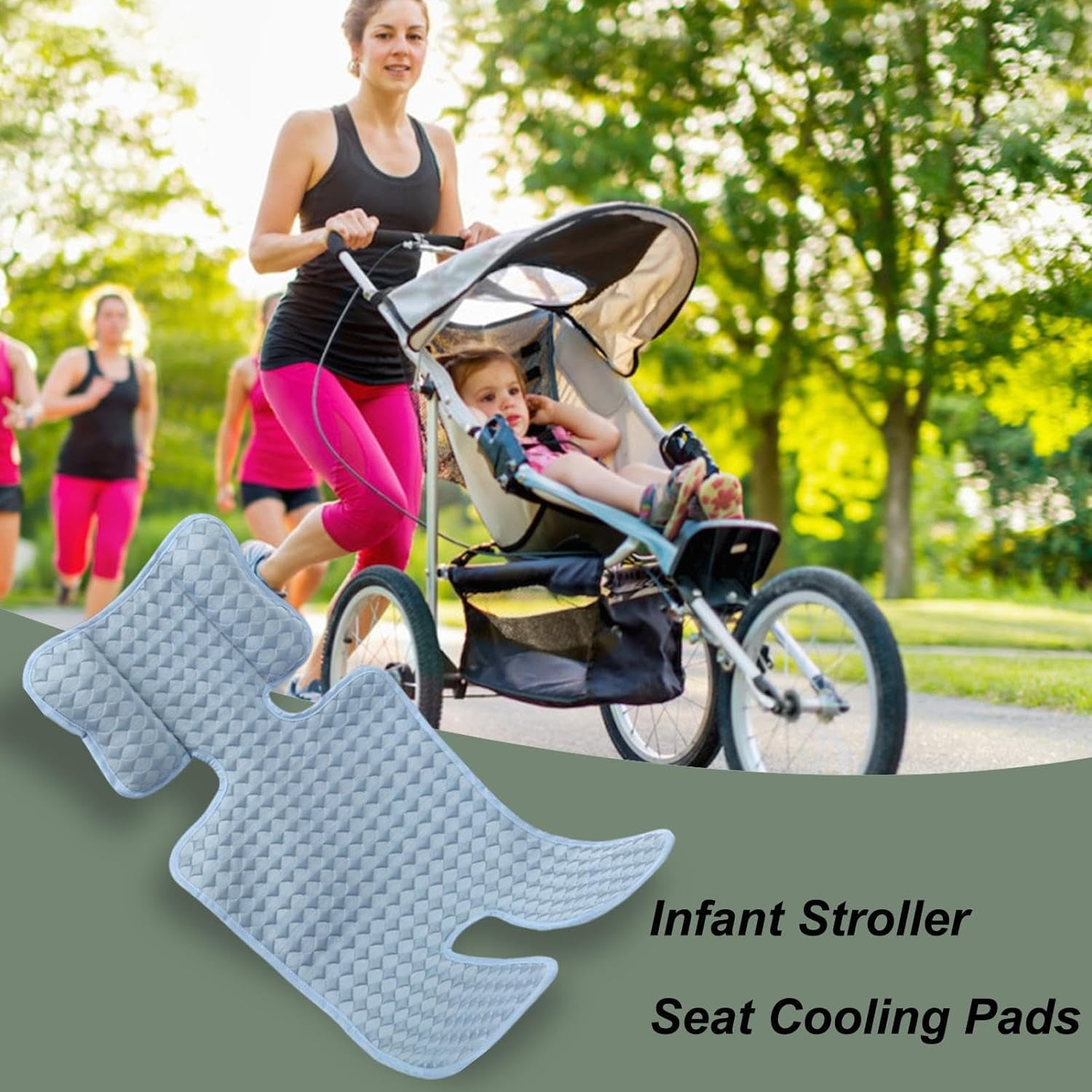 YVE Car Seat Cooling Pad for Car Seat Newborn Sleeping Mat Car Seat Pads Baby Seat Cooling Mat Multifunctional Baby Cooling Pad Seat Pad for Baby Dining Chair Child Safety Seat 4333
