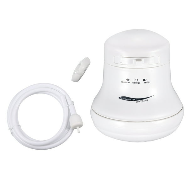 Electric Shower Head 5400W 110V Electric Shower Head Instant Hot Water Heater Bath with Plastic