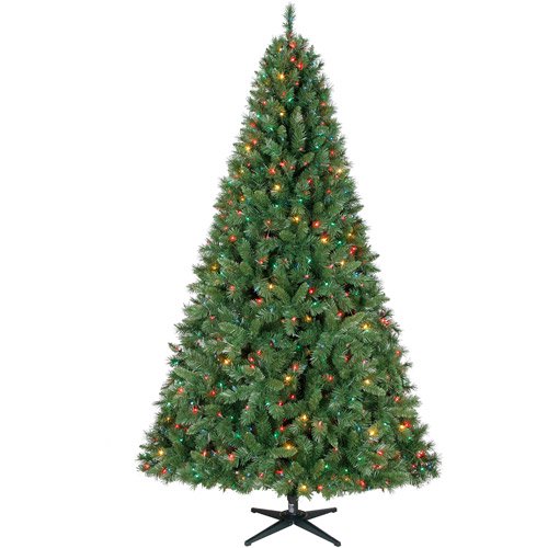 Holiday Time PreLit 7.5' Kennedy Fir Artificial Christmas Tree, Multi