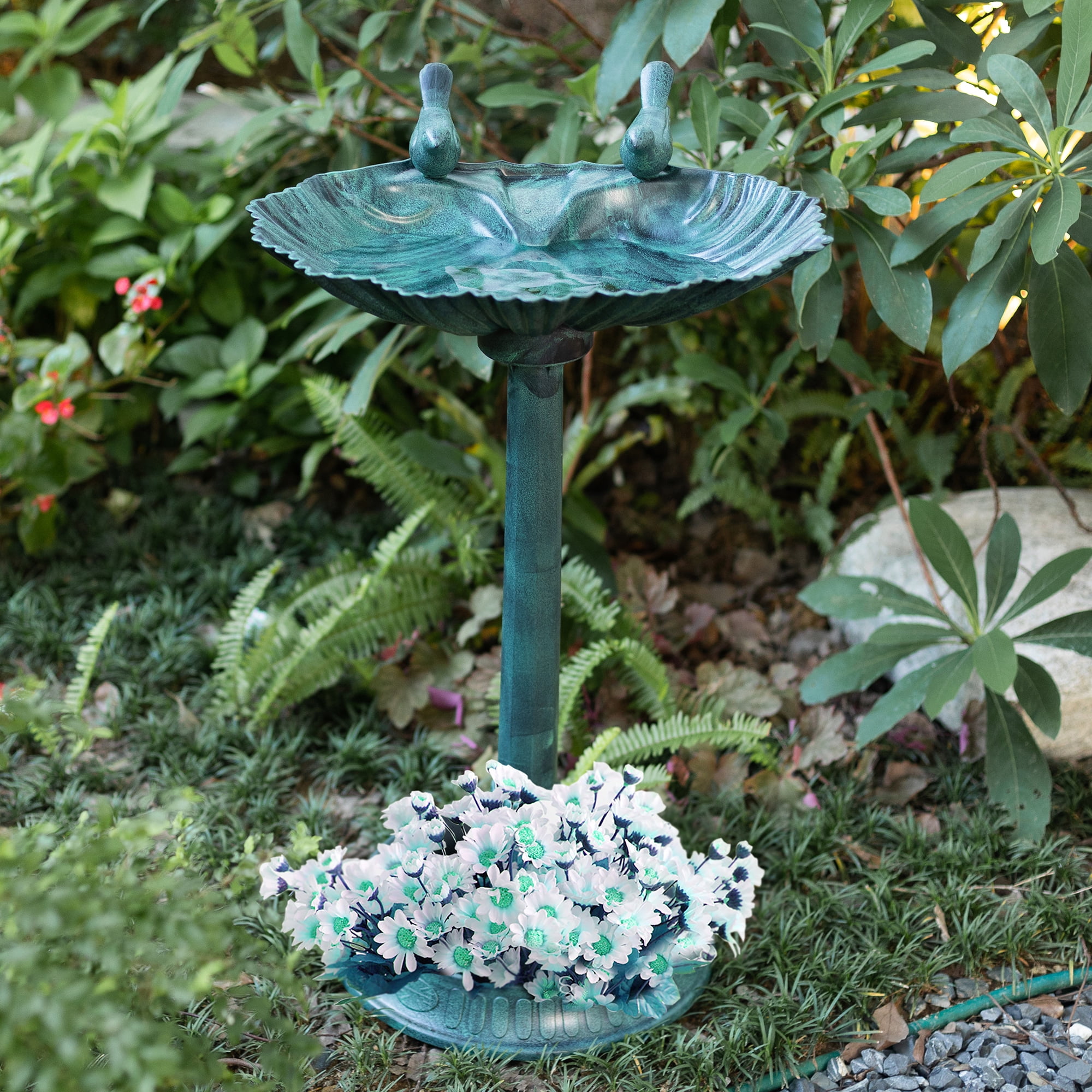 Caroeas Bird Baths with bird bath bowl and bird bath stand, 28 inches