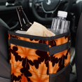 thumbnail image 6 of Maple leaves Foldable Car Garbage Can with Lid, Leak-proof, Hanging Storage Bag - Trash Can for Car, Mini Trash Can, 6 of 6
