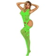 thumbnail image 7 of Idoravan Fishnet Stockings for Women Plus Size,Sexy Womens Lingerie Fishnet Open Crotch Seamless Mesh Netting Stockings Chemise Hollow Out Bodysuit Sleepwear, 7 of 7