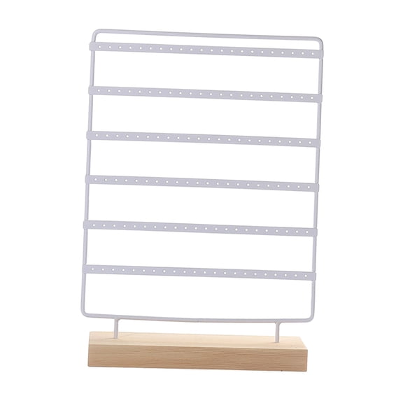 Segolike Earring Display Stand Jewelry Organizer Multipurpose, Hanging Jewelry Stand, Ear Stud Rack for Women Girl Dresser Home Vanity white