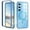 Blue, variant on ELEHOLD Case for Samsung Galaxy S25, Magnetic Front Cover Phone Case Full-Body Protection Clear Case,Darkpurple