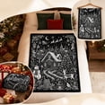 thumbnail image 7 of OCCOA DIY Christmas Coloring Blanket Set Soft Washable Fabric with Markers Festive Town Snowman Cottage Deer, Reusable for Family Activity Holiday Gift, D, 7 of 7