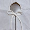 thumbnail image 4 of Velvet Christmas Tree Skirt with Ruffled Edge & Small Pearls, Rustic Vintage Large Xmas Tree Skirt Mat for Christmas Holiday Home Party Decorations (White,60 In), 4 of 7