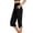 Black Pant, variant on Capri Yoga Pants for Women Summer Split Side Sweatpants Stretch Lounge Lightweight Workout Joggers with Pockets Blue Pant XL