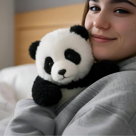 BESTSKY The Comfort Hug You Need – AI-Driven Emotional Support Plush with Realistic Movements & Super Soft Fur – 6“ Huggable Panda Toy for Anxiety Relief,Comfort,and On-Demand Healing