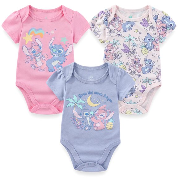 Body Disney Lilo & Stitch, paquete de 3, para recién nacidos y bebés
