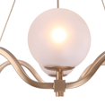 thumbnail image 6 of LNC Modern 6-Light Gold Chandelier, LED Kitchen Island Light with Frosted Glass, 6 of 9