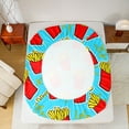 thumbnail image 5 of Homewish Children Teens Cartoon French Fries 4-Piece Full Size Sheets,Funny Fast Food Bed Sheets,Red Yellow Blue Lightweight Sheet Sets,Lightweight Room Decor, 5 of 7