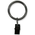 thumbnail image 2 of Lumi 1-1/4 in. Clip Rings For 3/4 in. Curtain Rods Gunmetal(7-Pack), 2 of 5