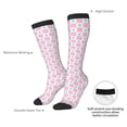 thumbnail image 5 of Picia Women Crew Soft Moisture-wicking Socks Checkerboard With Snowflake Pattern Design Cotton Socks, One Size fit All, 5 of 9