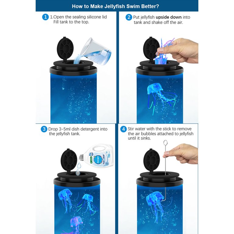 Replacement Fish Pack For Lightahead LED Fantasy Jellyfish Lamp (Big Size)