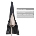 thumbnail image 3 of Housse de Parasol de Patio avec Fermeture Éclair Imperméable - Résistante, s'Adapte aux Parasols de Marché Extérieurs, 3 of 7