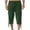 Army Green, variant on Capri Pants for Men Trendy Relaxed Fit Capris Side Drawstring Solid Color Pants