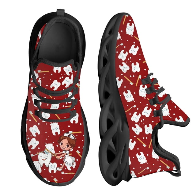 Zapatos dentales , zapatillas deportivas de malla resistentes al desgaste para exteriores, con amortiguación de dientes, para enfermeras, talla grande 48