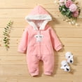thumbnail image 2 of Fjofpr Baby Girl Clothes Newborn Baby Boy Clothes Baby Bodysuits Long Sleeve Baby Boy Clothes Winter Newborn Infant Baby Girls Winter Warm Thick Romper Jumpsuit Hooded Outfits（0-24M）, 2 of 9
