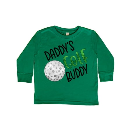 

Inktastic Daddy s Golf Buddy with Golf Ball Gift Toddler Boy or Toddler Girl Long Sleeve T-Shirt