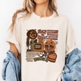 thumbnail image 2 of Trick or Treat Halloween T-Shirt, Vintage October 31 Skeleton Pumpkin Alien Graphic Tee, Retro Fright Night Fall Costume Shirt Gift, 2 of 7